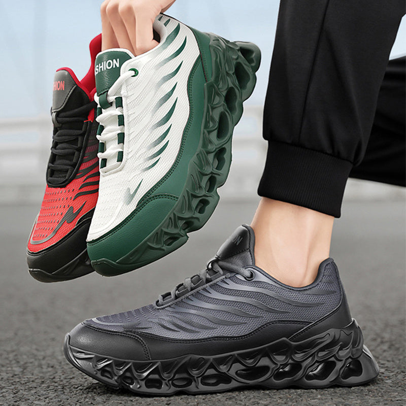 Men's Thick-Soled Sneakers – Lace-Up Sports & Casual Shoes