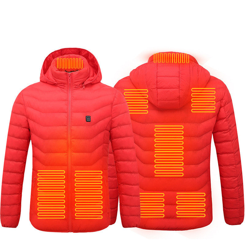 Men's Heated Puffer Jacket – Electric 9-Zone Insulated Windbreaker