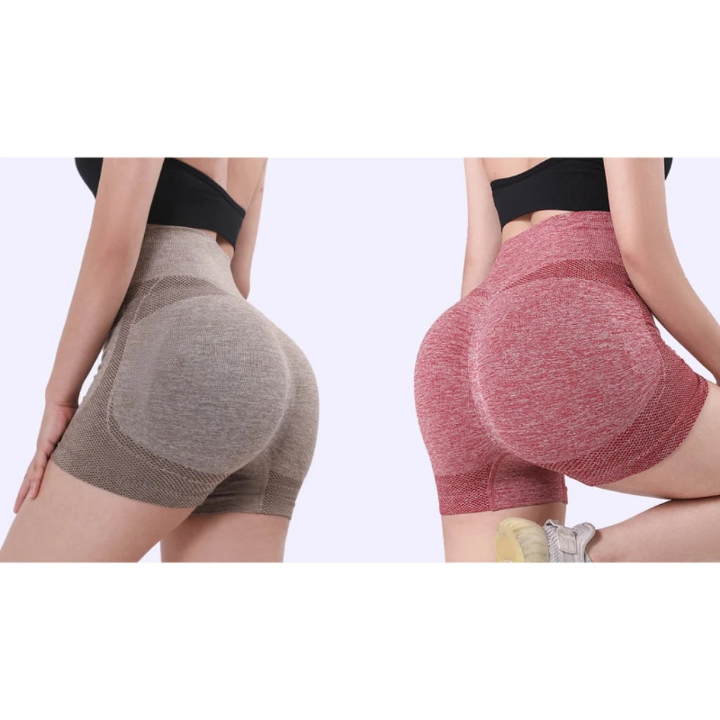 Women's High-Waist Yoga Shorts – Fitness & Running Sportswear