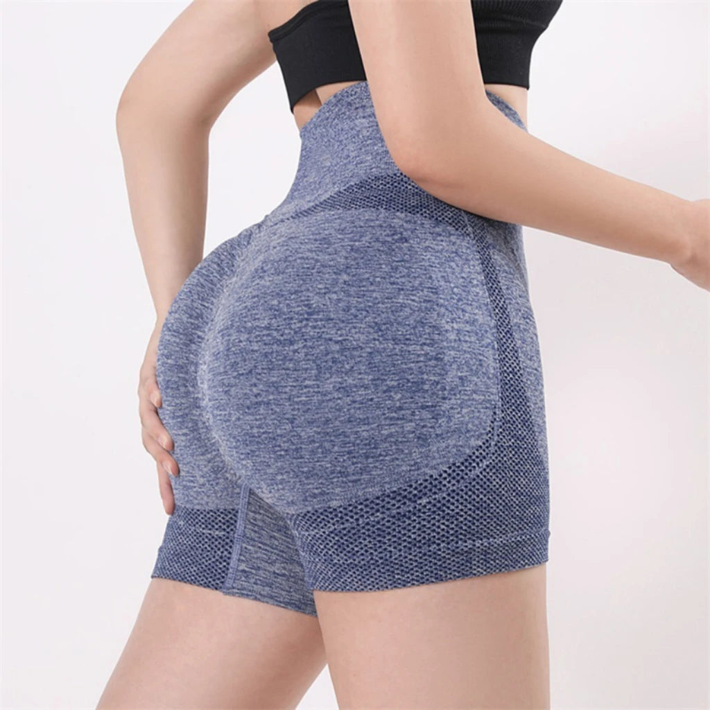 Women's High-Waist Yoga Shorts – Fitness & Running Sportswear