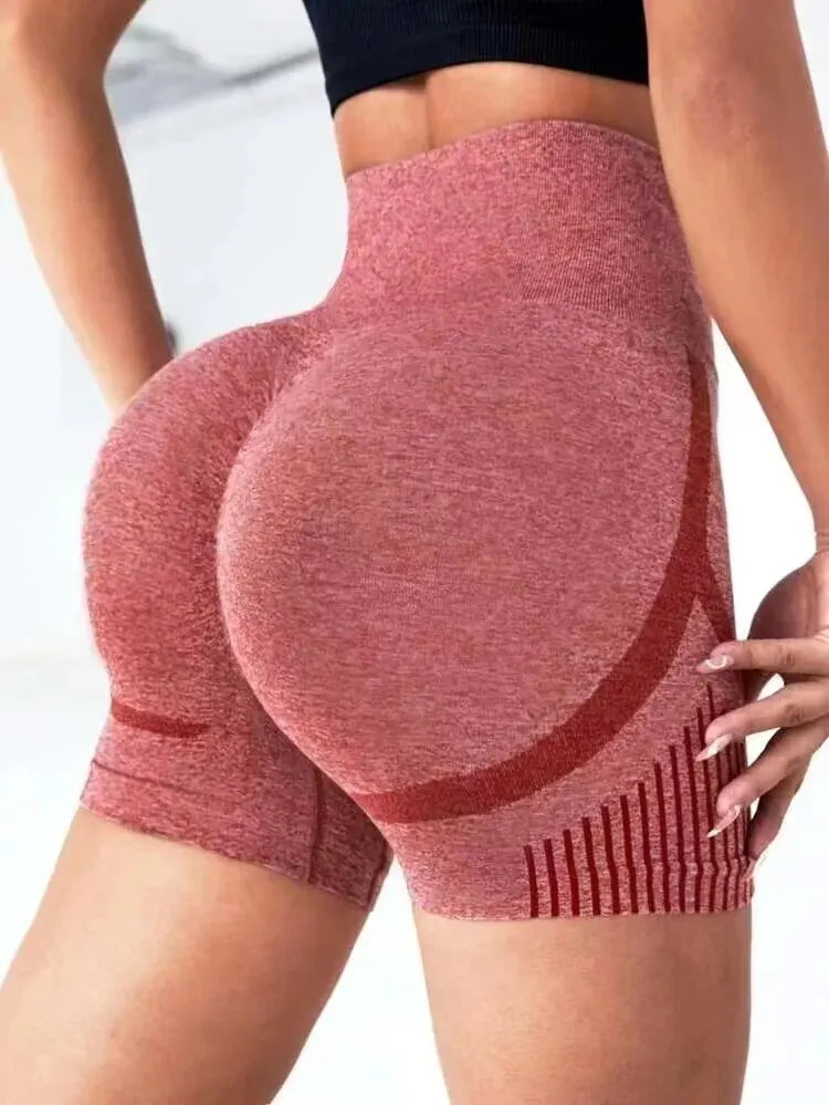 High-Waist Yoga Shorts – Women's Fitness & Running Sportswear