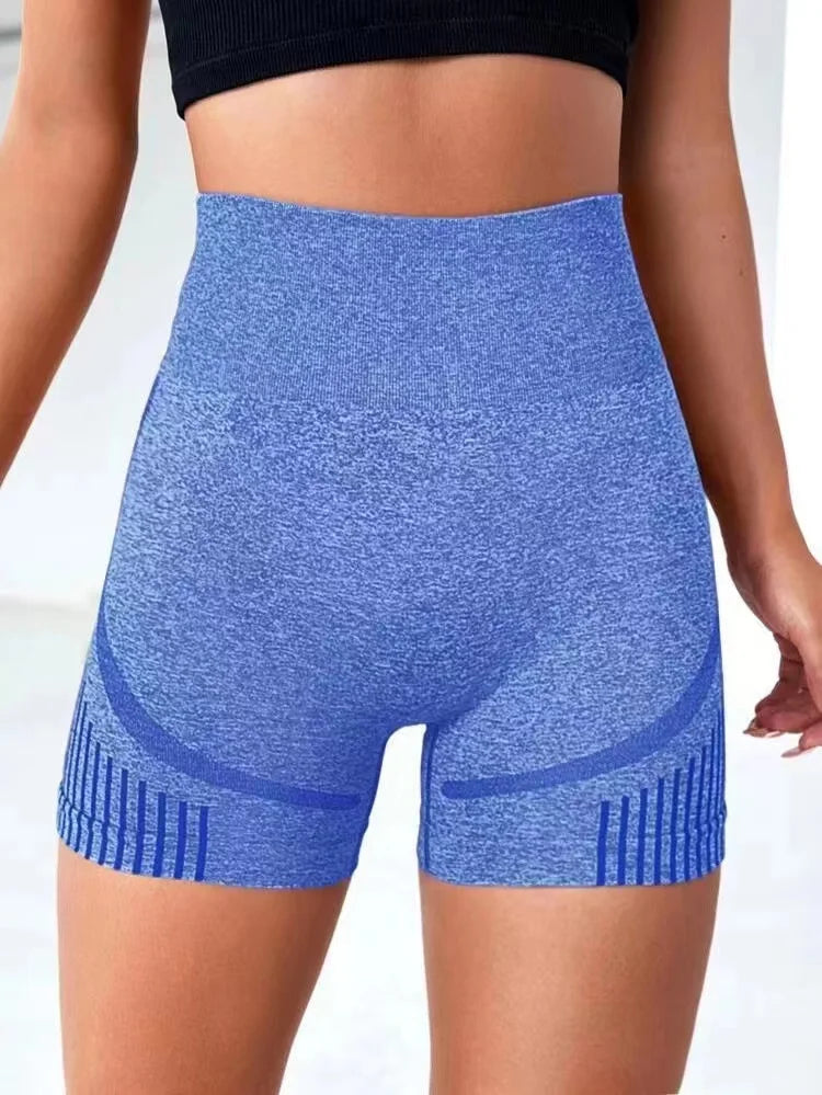 High-Waist Yoga Shorts – Women's Fitness & Running Sportswear