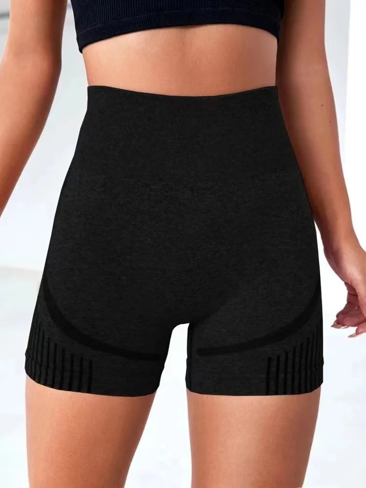 High-Waist Yoga Shorts – Women's Fitness & Running Sportswear