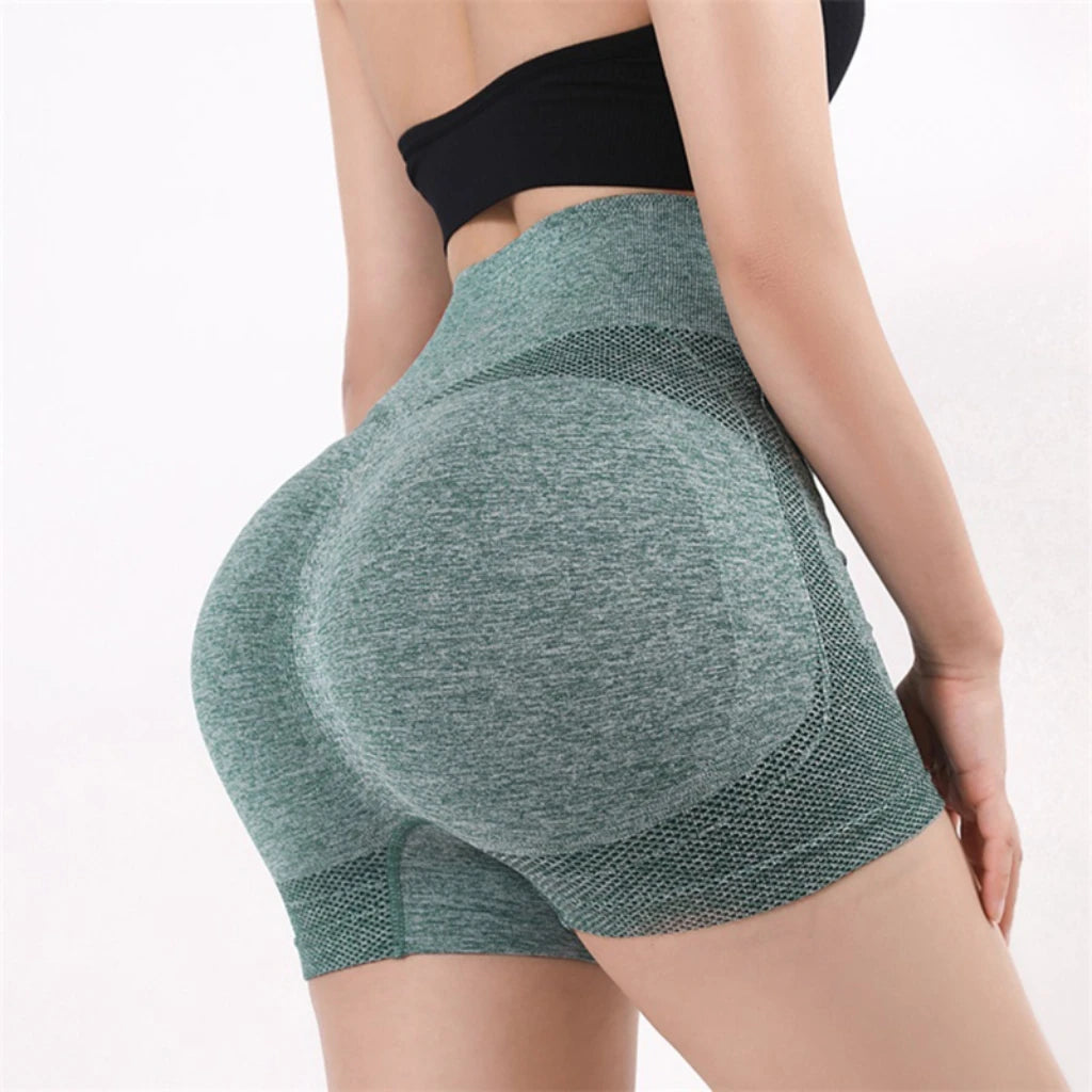 Women's High-Waist Yoga Shorts – Fitness & Running Sportswear