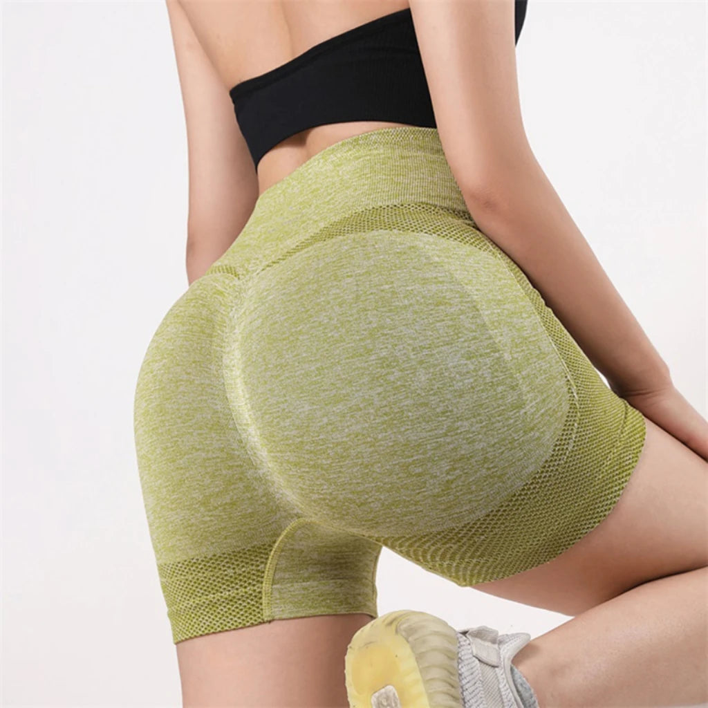 Women's High-Waist Yoga Shorts – Fitness & Running Sportswear