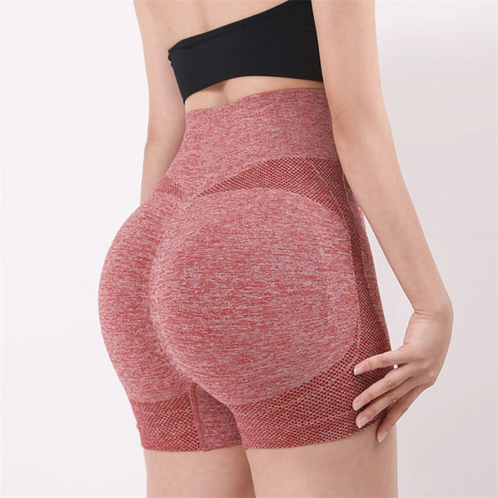 Women's High-Waist Yoga Shorts – Fitness & Running Sportswear