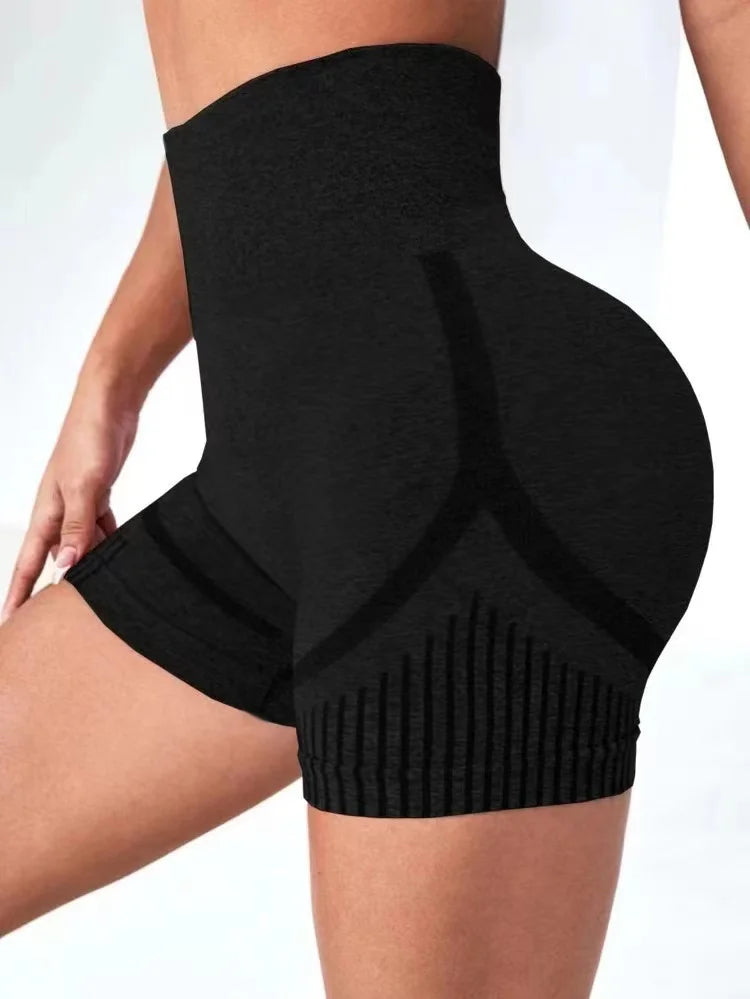 High-Waist Yoga Shorts – Women's Fitness & Running Sportswear