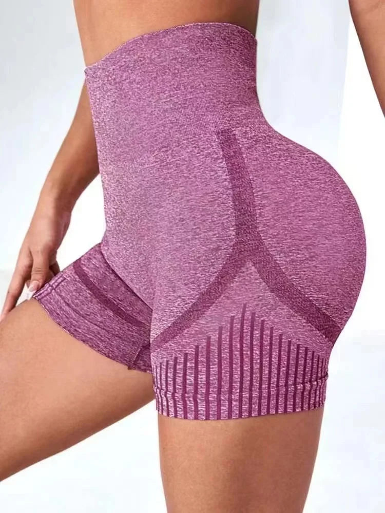 High-Waist Yoga Shorts – Women's Fitness & Running Sportswear