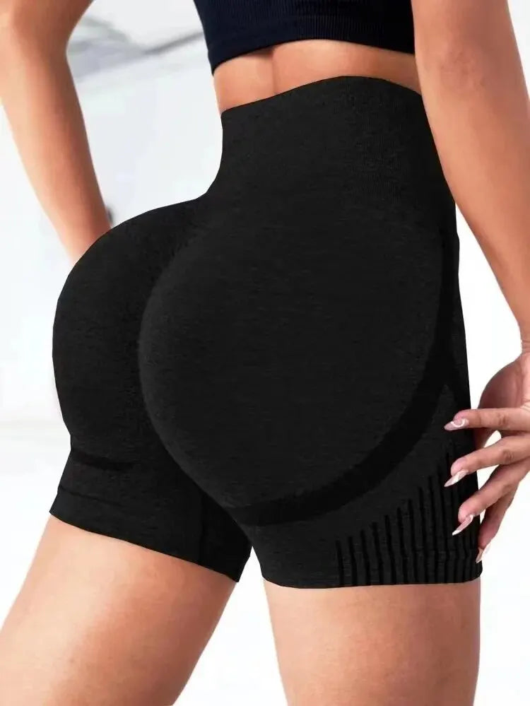 High-Waist Yoga Shorts – Women's Fitness & Running Sportswear