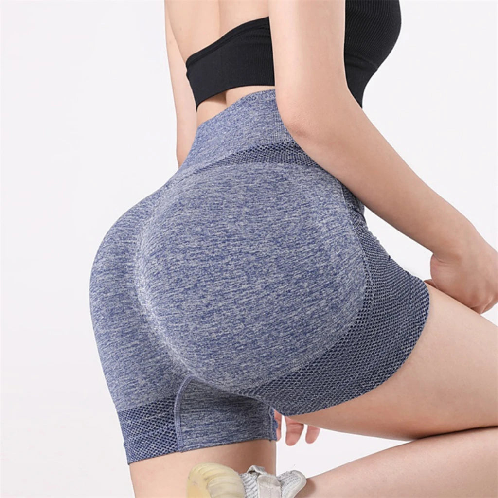 Women's High-Waist Yoga Shorts – Fitness & Running Sportswear