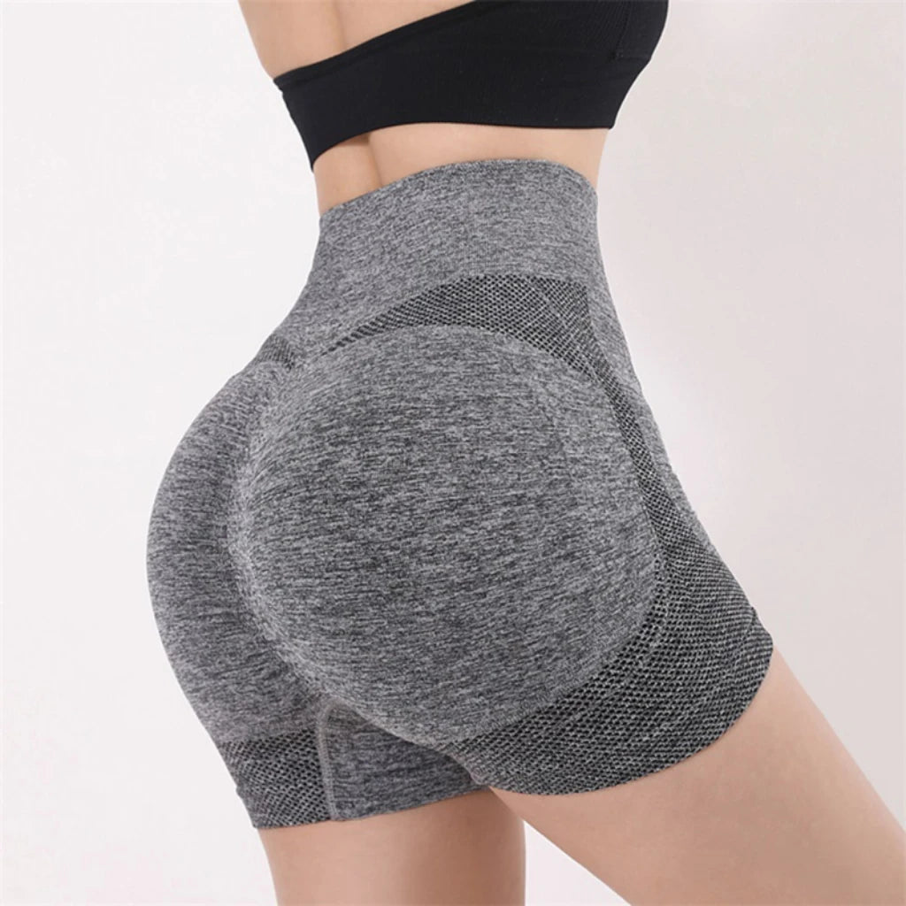 Women's High-Waist Yoga Shorts – Fitness & Running Sportswear