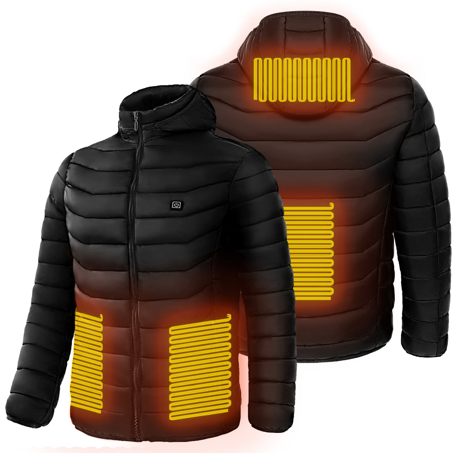 Men's Heated Puffer Jacket – Electric 9-Zone Insulated Windbreaker