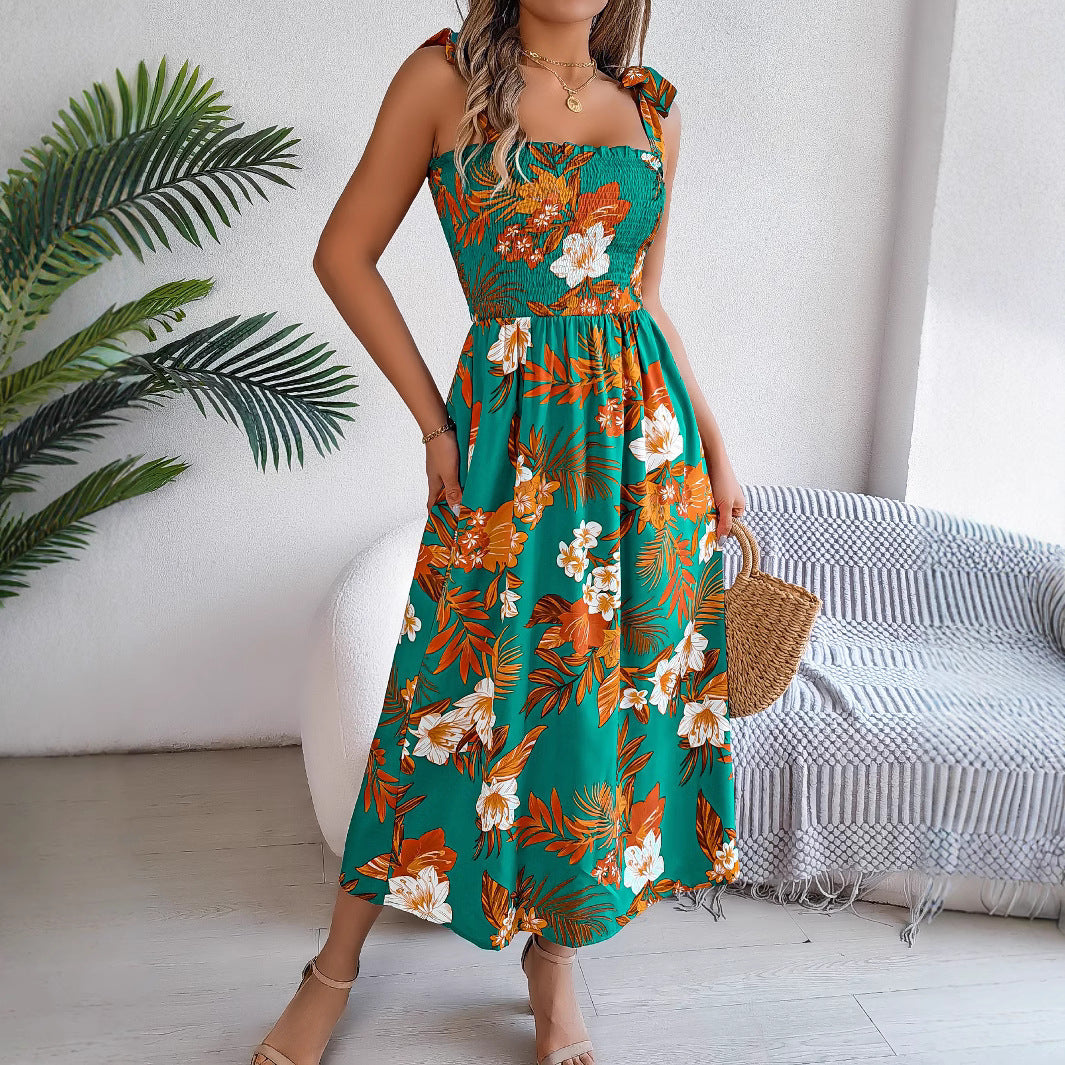 Floral Print Corset Dress – Women's Summer Beachwear